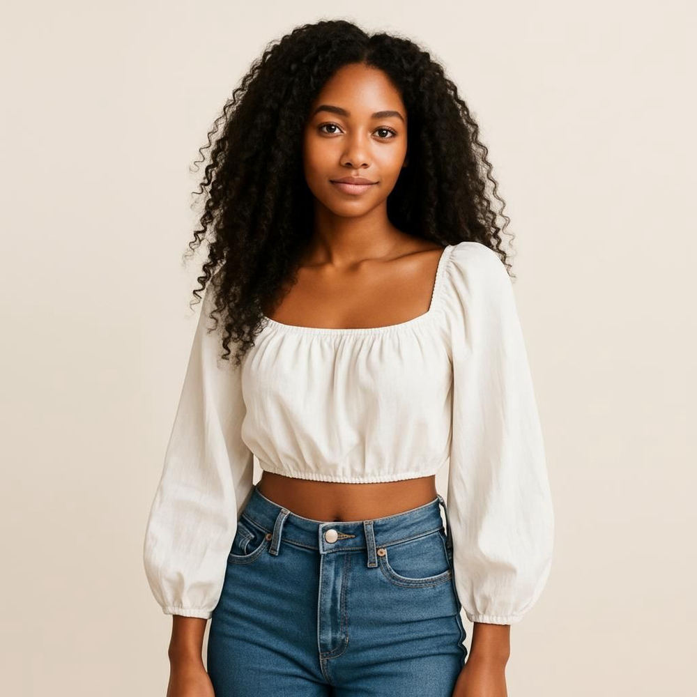 Show Me Your Mumu White Crop Top -Medium - New